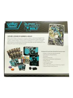 Pokemon Black Bolt ETB Box Open- NO PACKS- Sealed Promo & Accessories included - Image 3