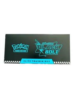 Pokemon Black Bolt ETB Box Open- NO PACKS- Sealed Promo & Accessories included - Image 4