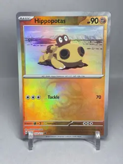 Pokemon TCG Hippopotas (Master Ball Pattern) 052/131 SV: Prismatic Evolutions NM - Image 1