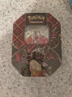 NEW SEALED Pokemon TCG: Scarlet & Violet Paldean Fates Shiny Charizard ex Tin - Image 1