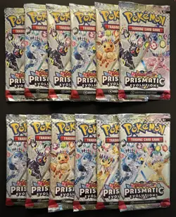 Pokemon Prismatic Evolutions X12 Booster Packs Brand New *SEALED* - Image 1