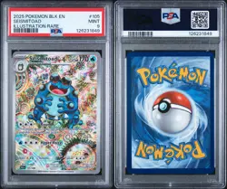 2025 POKEMON BLK EN-BLACK BOLT ILLUSTRATION RARE #105 SEISMITOAD PSA 9 - Image 3