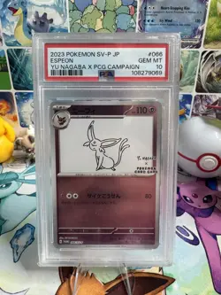 Yu Nagaba Espeon Reverse Holo Japanese Promo Pokemon PSA 10 - Image 1