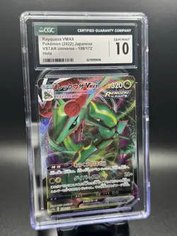 CGC 10 Rayquaza VMAX Pokemon (2022) JapaneseVSTAR Universe - 108/172Holo - Image 1