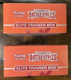 LOT OF FOUR (4) SEALED Pokemon Sword & Shield Battle Styles Elite Trainer Boxes - Image 3