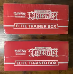 LOT OF FOUR (4) SEALED Pokemon Sword & Shield Battle Styles Elite Trainer Boxes - Image 4