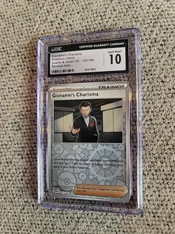 Pokemon Giovanni Charisma 161 Graded CGC 10 - Image 1