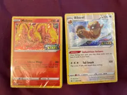 Pokemon Brilliant Stars Build and Battle Moltres & Bibarel Loose Decks SEALED - Image 1