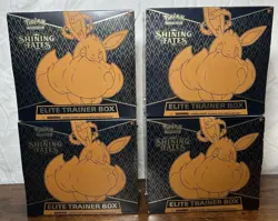 LOT OF FOUR (4) SEALED Pokemon Shining Fates Elite Trainer Boxes - Image 1