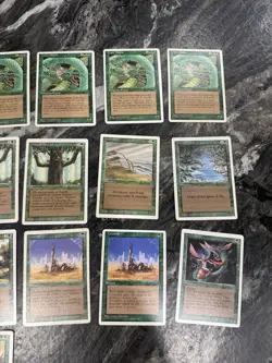 MTG Revised Edition 1994 - Lot of 17 Green Cards - Vintage Magic the Gathering - Image 3