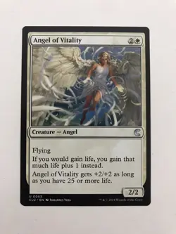 Angel of Vitality MTG Magic the Gathering Card NM Near Mint CLU - Image 1