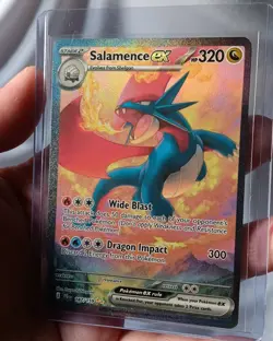 Pokemon Salamence Ex 187/159 Sv09: Journey Together Special Illustration NM Card - Image 1