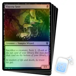 FOIL VISCERA SEER X4 Commander Legends Magic MTG MINT CARD - Image 1