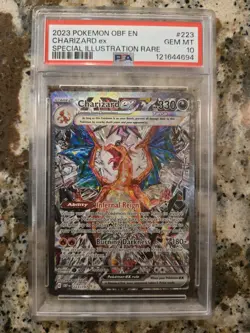 Pokemon 2023 SV Obsidian Flames Charizard EX Card PSA 10 223/197 SIR - Image 1