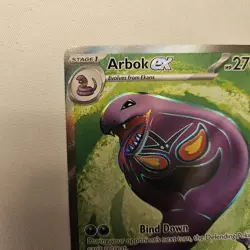 Pokemon Arbok ex 185/165 Scarlet & Violet: 151 Full Art Card NM/M Holo - Image 2