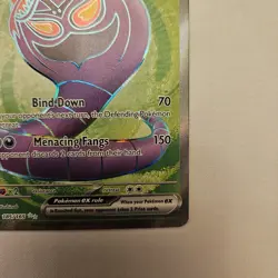 Pokemon Arbok ex 185/165 Scarlet & Violet: 151 Full Art Card NM/M Holo - Image 4