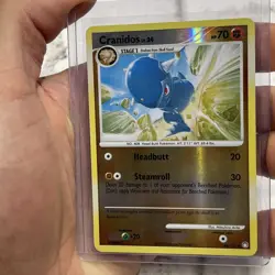 Pokemon Cranidos 43/123 Pokemon Card Mysterious Treasures Uncommon LP 2007 TCG - Image 1