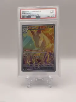 Pokemon TCG Rapidash Illustration Rare Card 189/182 Destined Rivals PSA 9 - Image 1