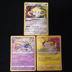 Pokemon SWSH Vivid Voltage Set Holo- Jirachi, Raikou, Zacian 3 Card Lot - Image 1