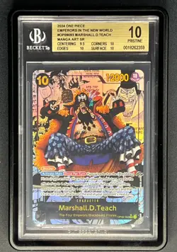 One Piece Card Marshall.D.Teach (OP09-093) BGS 10 Emperors in the New World - Image 1