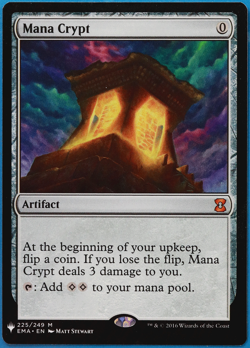 Mana Crypt (Mystery Booster) Eternal Masters HEAVILY PLD CARD (505756) ABUGames - Image 1