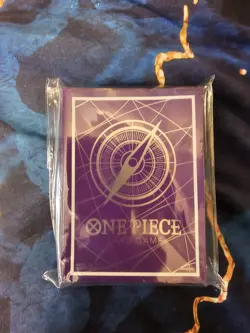 One Piece Card Game Bandai Fest Championship 2025 Silver Purple Sleeves Sealed - Image 1
