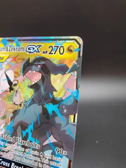 Reshiram & Zekrom GX 157/236 Cosmic Eclipse Ultra Rare LP Pokemon Card - Image 3
