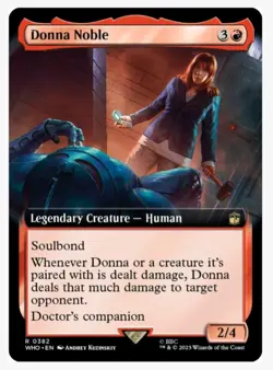 Donna Noble | Extended Art | Doctor Who WHO | MTG EDH Companion | Unplayed NM+ - Image 1