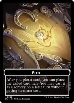 🧙Golem/Plot Token 0006 OTJ Outlaws Of Thunder Junction MTG - Image 2