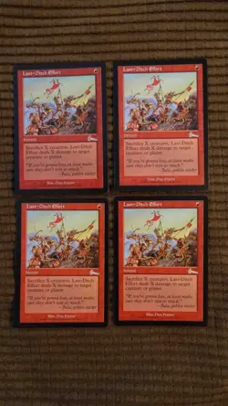 Magic: the Gathering / MtG Last-Ditch Effort x4 Urza's Legacy - Image 1