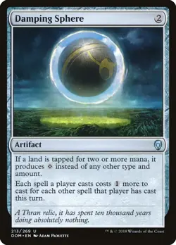 Damping Sphere | FOIL | MTG Dominaria #213 | M/NM - Image 1