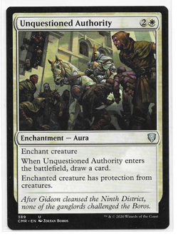 Unquestioned Authority Magic the Gathering Commander Legends MTG Uncommon - Image 1