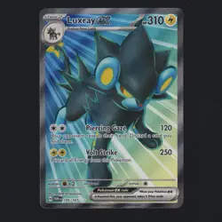 Luxray EX 195/167 Twilight Masquerade Ultra Rare Full Art Pokemon TCG NM 🔥 - Image 1