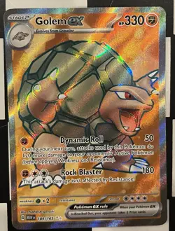 Pokemon Scarlet and Violet 151 Full Art Golem ex 189/165 - Image 1