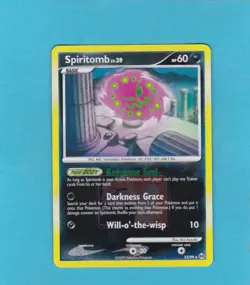 Pokemon Platinum: Arceus Set - Spiritomb Crosshatch Holo League Promo # 32/99 NM - Image 1