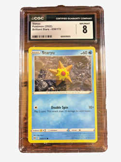 Staryu Regular Common #030 - CGC NM/MINT 8 - 2022 Brilliant Stars - Pokemon TCG - Image 1