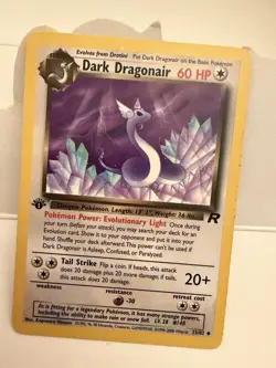 Dark Dragonair 33/82 Uncommon Team Rocket 1st Edition Non Holo Pokemon Card - Image 1