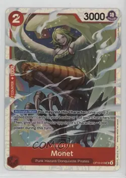 2025 One Piece Card Game: Royal Blood OP10 SR English Monet #OP10-016 - Image 1