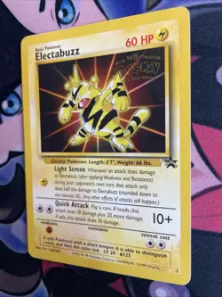 Electabuzz No.2 WOTC Black Star Promo Pokemon Card WOTC Played MP - Image 3