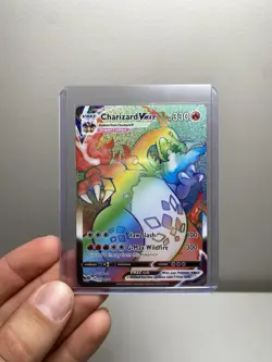 Pokemon TCG Charizard VMAX Champions Path Secret Rainbow Rare Card LP - Image 1