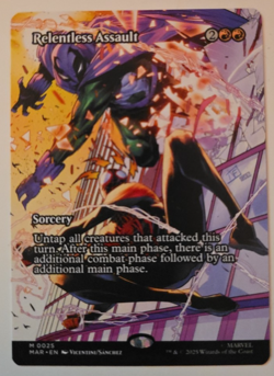 Relentless Assault #25 FULL ART NM/M MTG Spiderman Magic Card Marvel - Image 1