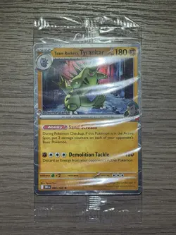 En Promo Card Team Rockets Tyranitar New Sealed Pokemon Center - Image 1