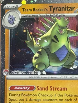 En Promo Card Team Rockets Tyranitar New Sealed Pokemon Center - Image 4