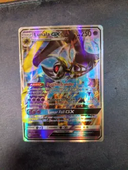 Lunala GX Ultra Rare Holo Full Art Sun and Moon Card 66/149 - Image 1