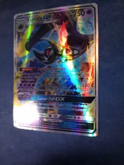Lunala GX Ultra Rare Holo Full Art Sun and Moon Card 66/149 - Image 2
