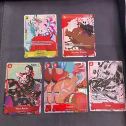 One Piece Gift Collection Card Lot Yamato, Luffy, Robin, Franky, Jinbei - Image 1