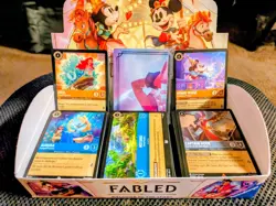 Lorcana Fabled TCG 330 Base + 22 Puzzle Card Lot Plus Box - Image 1