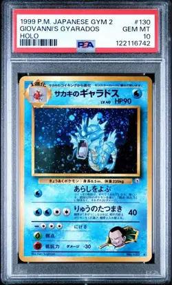 Giovanni's Gyarados 1999 Holo PSA 10 Japanese Pokemon Card - Image 3