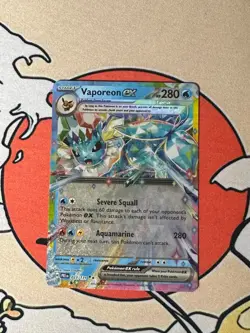 Vaporeon ex 023/131 Prismatic Evolutions (English Pokemon Scarlet & Violet Card - Image 1