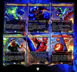 Magic The Gathering Spider-man Scene Box - FULL Card Set (6 Foils + 6 Art-Only!) - Image 4